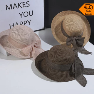 Chapéu Praia Piscina Passeio Feminino Ajustável Laço - Y-CM03