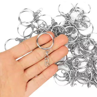 Argola Para Chaveiro Com Corrente 24mm - Pacote Com 500 Unidades - Criar