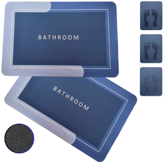 Tapete Antiderrapante e Absorção Superior Confortável para Entrada, Banheiro, Chuveiro e Quarto luca