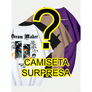 Kit 3 Camisetas Super Queima de Estoque! Super Saldão Camiseta Surpresa 100% Algodão Unissex - Envio Rápido