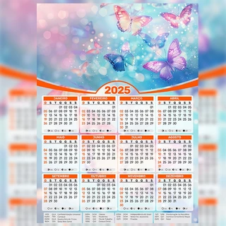 Calendário 2025 - Borboletas