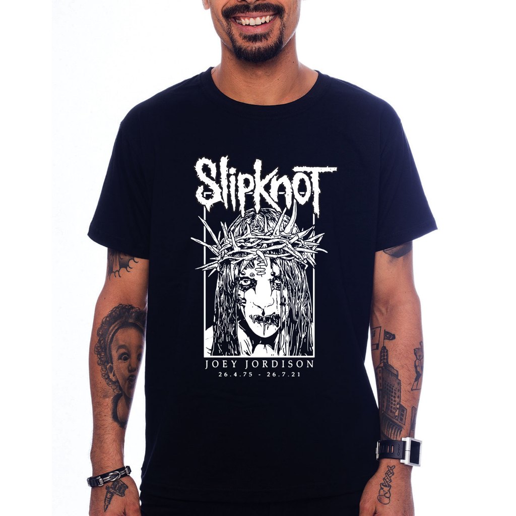 Camiseta Slipknot - Joey Jordison - Preta