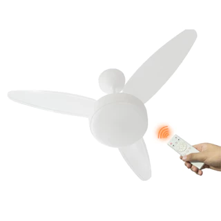 Ventilador Teto Silent Inverter Bivolt Luminária Led 18w + Controle