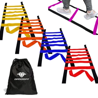 Escada de Agilidade Nylon Regulavel Para Treino Funcional Degraus Ajustaveis Treino Agilidade Academia