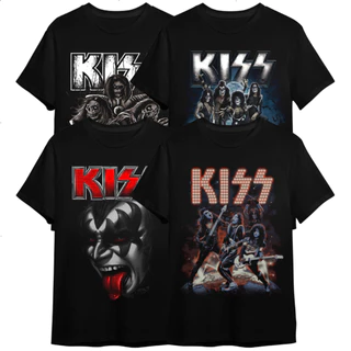 Camiseta Kiss Rock Estampado Camisa Basica 100% Algodão Premium