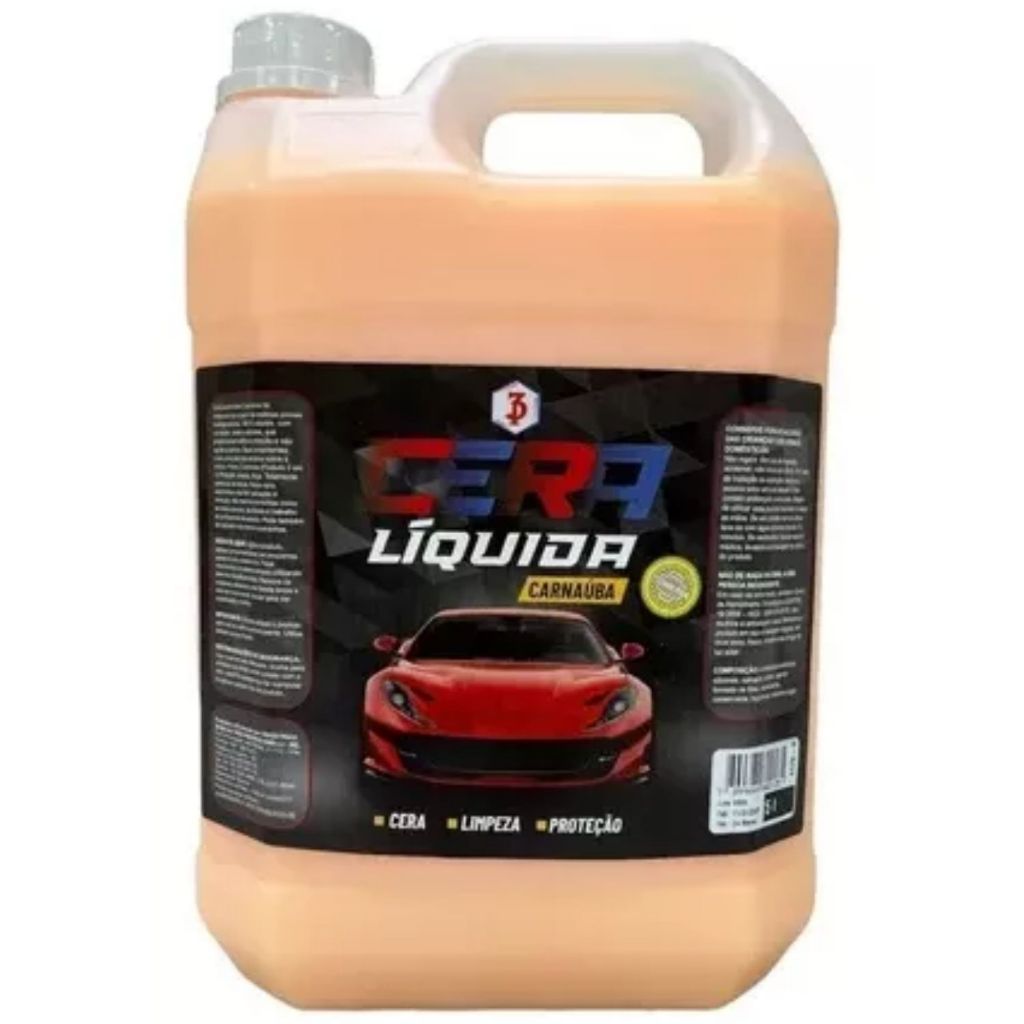 Cera Líquida De Carnaúba Automotiva 5L 3Poderes | Shopee Brasil