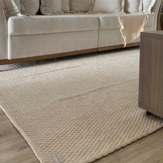 Tapete De Sala Grande 100% Algodão Confortável e Prático! Lavável à Máquina em Oferta na Shopee
