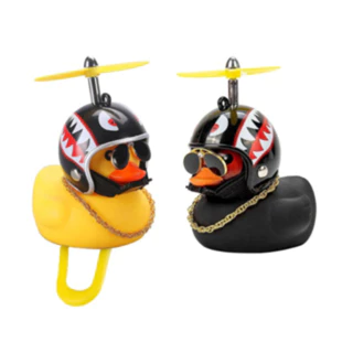 Enfeite Buzina Guidão Moto Bicicleta Pato Patinho De Capacete Oculos