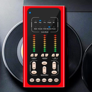 Mini Mesa Controladora de Áudio Portátil Com Bluetooth Efeitos Sonoros