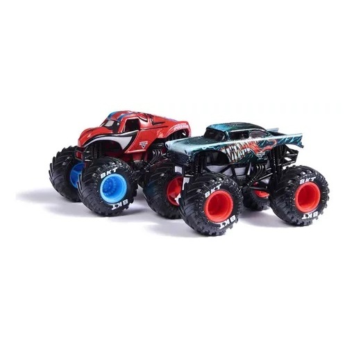 Pack C/ 2 Monster Jam Heróis Marvel - 1/64 - Spin Master