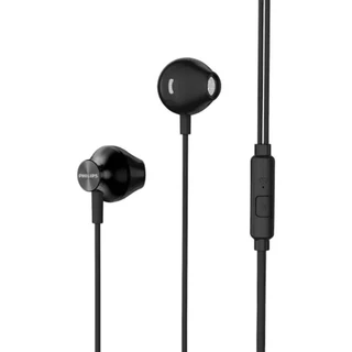 Fone De Ouvido Com Grave Intra Auricular Preto Com Fio Philips Taue101Bk
