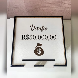 Cofre Desafio para juntar dinheiro ! Junte R$50000 em Oferta na Shopee