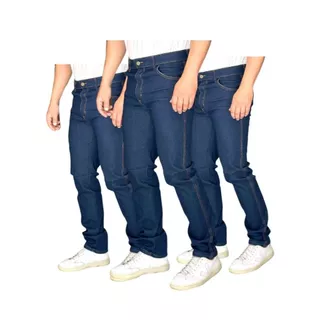 Kit 3 Calças Jeans Masculina Basica Premium Tradicional