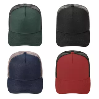 Boné Aba Curva Masculino Liso Trucker Redinha Telinha Diversos Cores MXC BRASIL