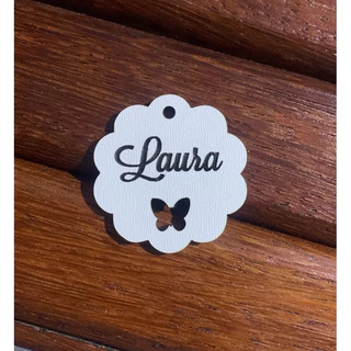 Pingente Tag para Chaveiro Flor Mdf com Nome em Oferta na Shopee