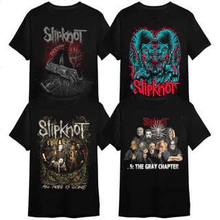Camiseta Slipknot Banda de Rock Camisa 100% Algodão Camisa Básica Oficial Nova