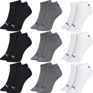 Kit 9 Pares Meias Puma Soquete Cano Curto Baixo Meia Esportiva Academia Algodão