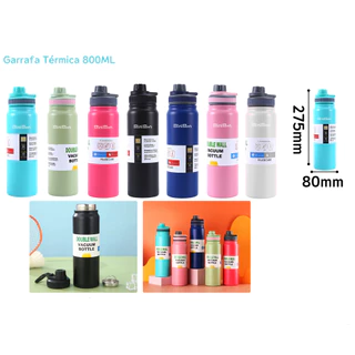 Garrafa Térmica 800ml garrafa espacial com Isolamento Térmico De Grande Capacidade MN-801