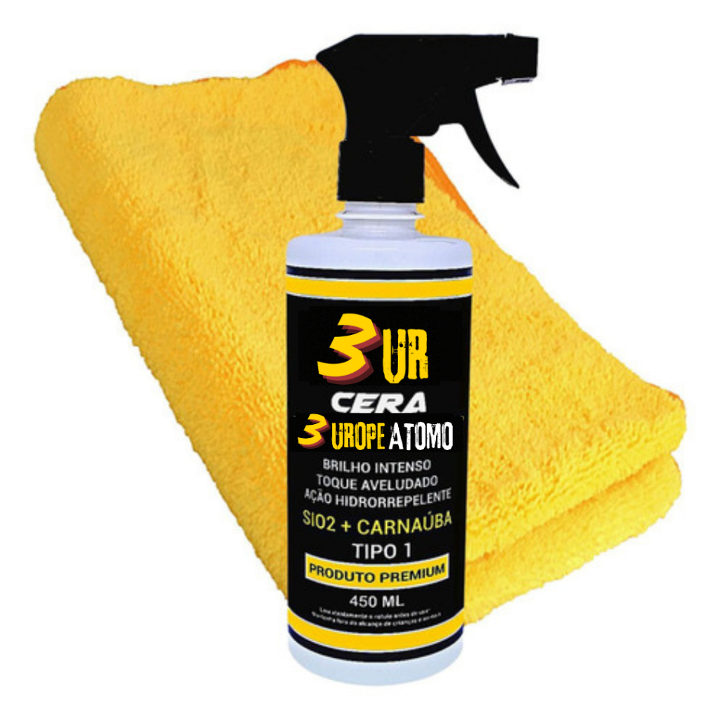 Cera Euro Atomo 3ur: Revitalização Premium para Pintura Queimada Farois ...