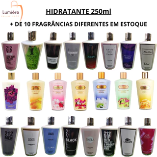 Hidratantes 250ml - Feminino e Masculino