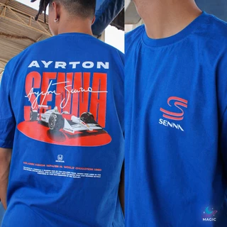 Camisa Básica Magic Car - F1 MP4/4 1988 Circle 100% algodão unissex