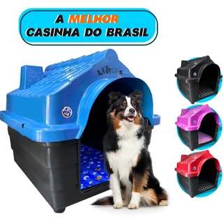 Casinha casa Plástica Cachorro Número 6 + colchao