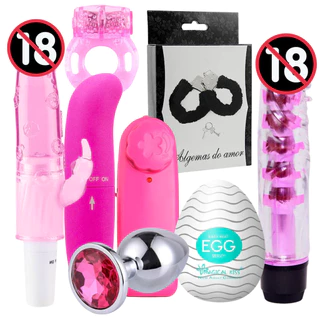 Kit Sex Shop Com Vibrador Feminino, Plug Anal, Masturbador Masculino, Anel Peniano, Algema 08 Itens em Oferta na Shopee