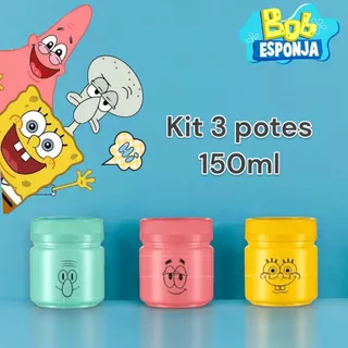 !!Envio Rápido-Kit Peças Mantimento Jogo Plástico/ Porta Mantimentos e Organizadores de cozinha bob esponja