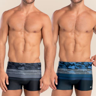 Sunga Hang Loose Adulto Boxer com Cordão de Regulagem Estampa Camuflada Forrada Moda Praia FPS 50 em Oferta na Shopee