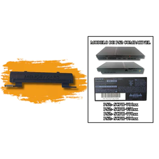 Frente Memory Card Ps2 Preta/Tampa Com Mola Da Carcaça do Ps2 Slim 70xxxx