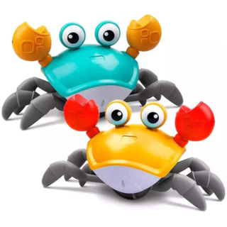 Caranguejo Fujão Brinquedo Interativo Com Sensor Antichoque e Sons