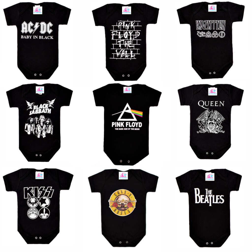 Body Bébé 100% Coton Dirty Fingers - Motif 'Future Reine Du Rock' - Taille Unique Ou Selon Stock - Lavable Machine