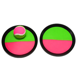 Brinquedo Bateu Colou Retro Raquete De Mão Bolinha Gruda 3 Modelos