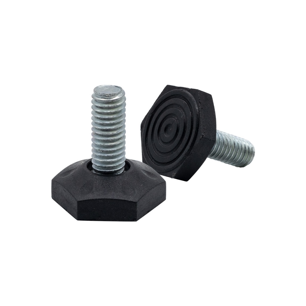 6 Pçs Sapata Pé Nivelador Sextavado Armario Movel 3/8x1 33mm