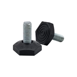6 Pçs Sapata Pé Nivelador Sextavado Armario Movel 3/8x1 33mm