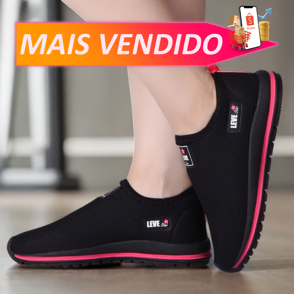 Tenis Feminino Academia Sapato Feminino Meia Tênis meia