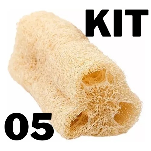 Kit 5 Esponja Vegetal Bucha Natural 100% Ecológica Promoção