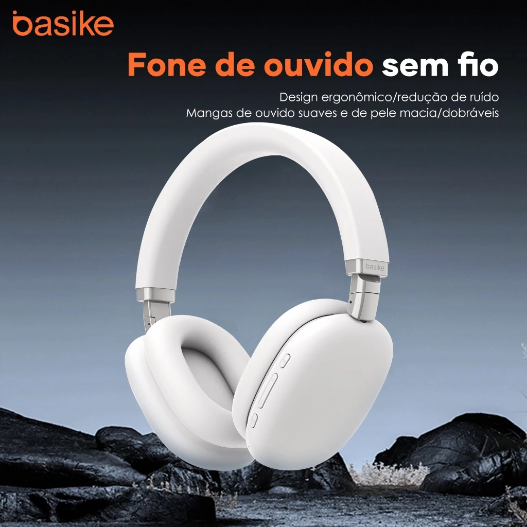 Basike Ba-FON003 fone de ouvido Bluetooth 5.4 com design moderno