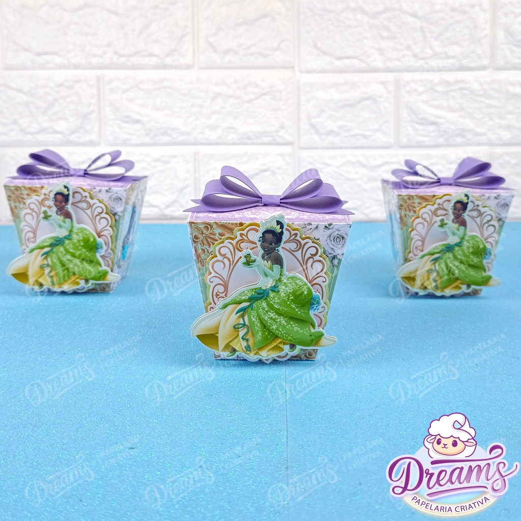 10 Caixas sushi c/ laço A Princesa e o Sapo | Shopee Brasil
