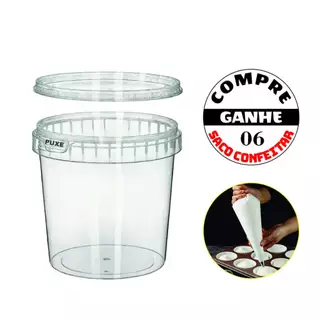 60 Potes Redondo 220ml Lacre Bolo No Pote + Brinde
