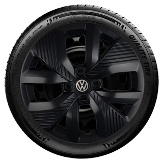 Calota Volks Vw Polo Track Aro 15 Preto Fosco 148pof