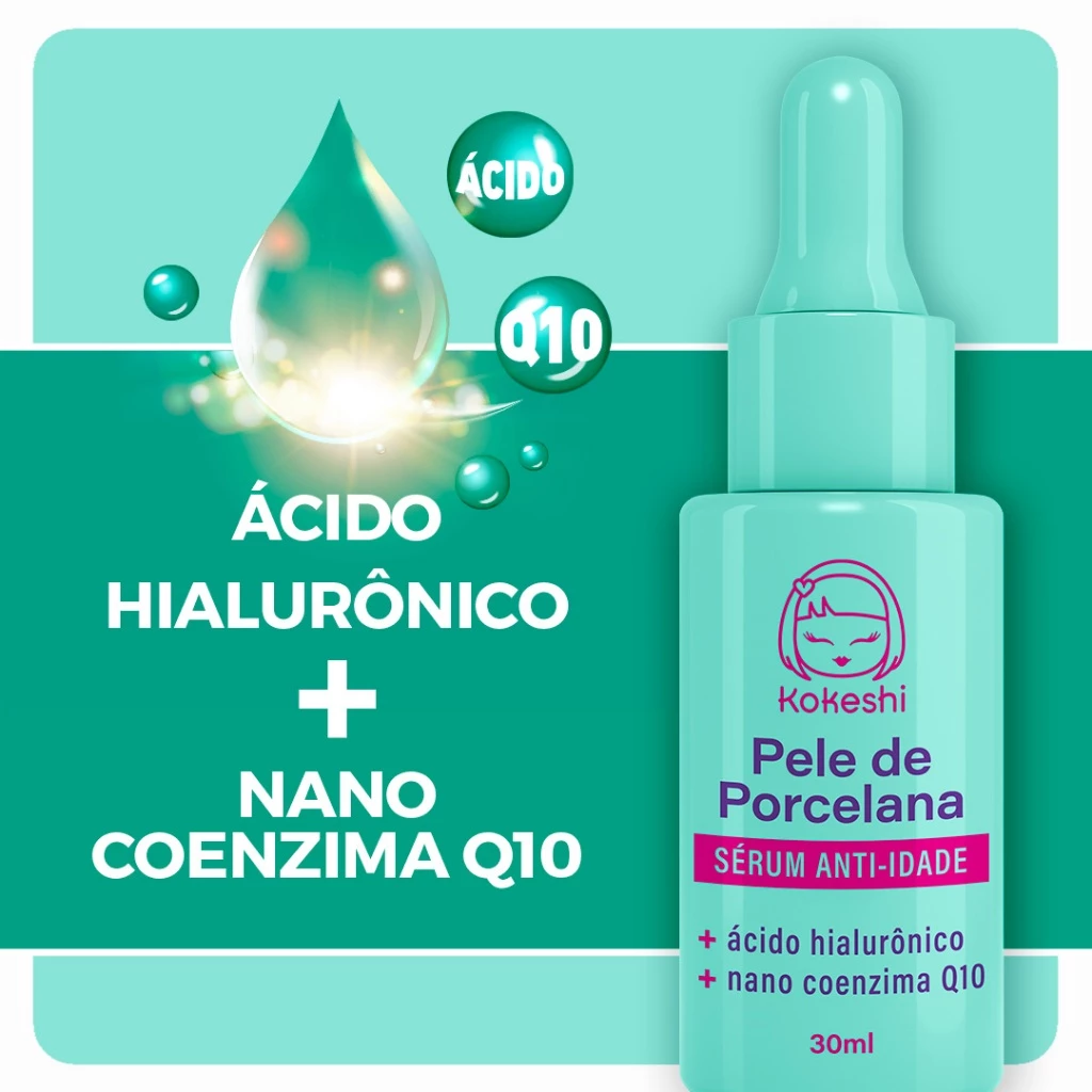 Sérum Facial Anti-idade Pele de Porcelana Kokeshi Regenera 30ml