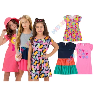 Kit 3 Vestidos Infantil Juvenil Menina Verão Sortidos