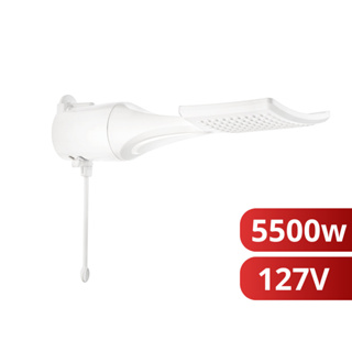 Chuveiro Ducha Eletrônica Loren Shower Ultra Quadrado Lorenzetti 127v 5500w Branco