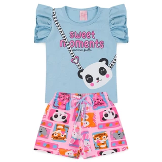 Conjunto Infantil Menina Verão 2 ao 14  - PRONTA ENTREGA em Oferta na Shopee