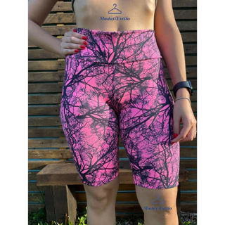 Bermuda Feminina Short Fitness Ciclista Academina Suplex Caminhada Plus Size