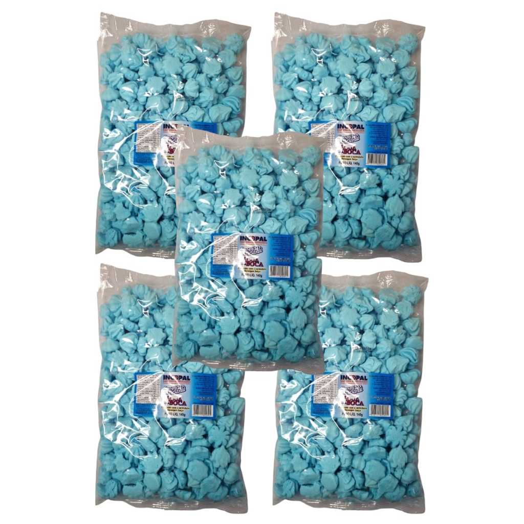 1000 Mini Suspiros 5x140g Azul Lembrancinha | Shopee Brasil