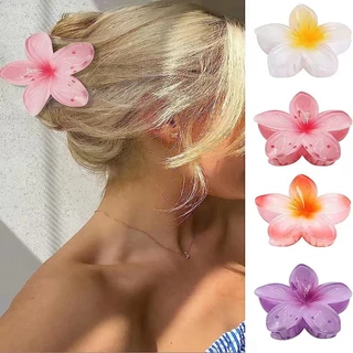 Grampo De Cabelo Piranha Presilha de Flor Havaiana