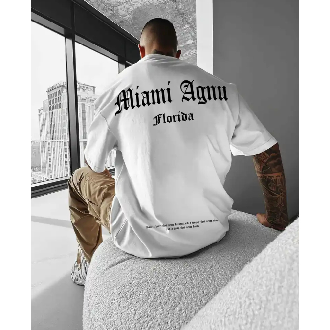 Camiseta Oversized Estilosa Florida Camisão Grande P ao G3 Camisa Estilo de Rua Gringa