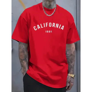 Camiseta Oversized California 1991 Estilosa Camisão Grande Estilosa Dia A Dia Treino Academia